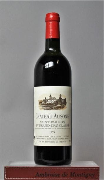 1 bouteille CHÂTEAU AUSONE - 1er GCC (A)...