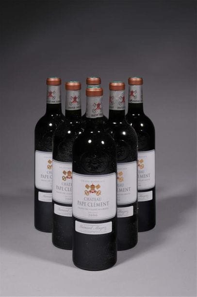 6 Bouteilles Château PAPE CLEMENT GC. Pessac...