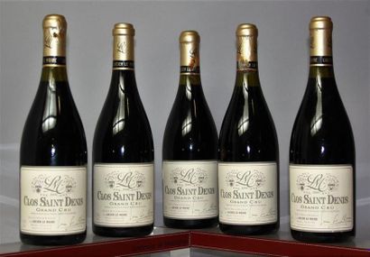 5 bouteilles CLOS SAINT DENIS Grand cru -...