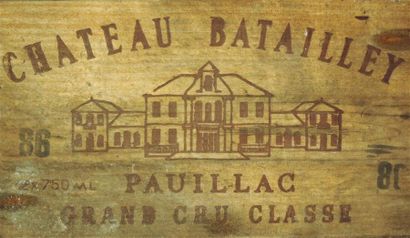 12 bouteilles CHÂTEAU BATAILLEY - 5é GCC...