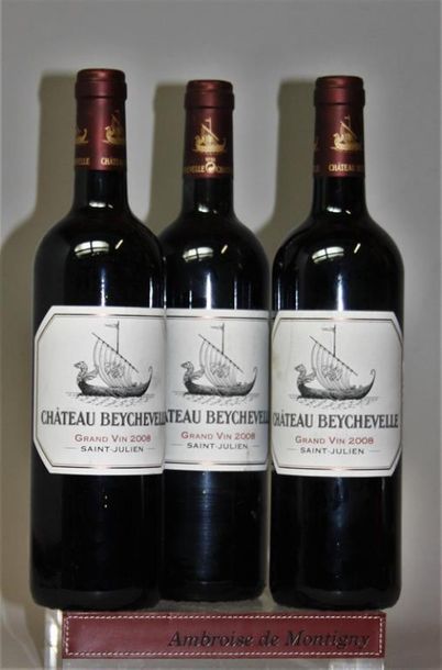 3 bouteilles CHÂTEAU BEYCHEVELLE 4é GCC -...