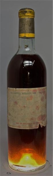 1 bouteille CHÂTEAU D'YQUEM - 1er GC supérieur...