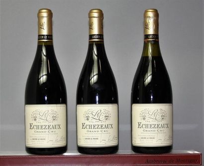 3 bouteilles ECHEZEAUX Grand cru- LUCIEN...