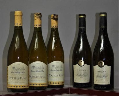 LOT DE 5 BOUTEILLES POUILLY FUME 2000 :
-...