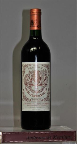 1 bouteille CHÂTEAU PICHON BARON LONGUEVILLE...