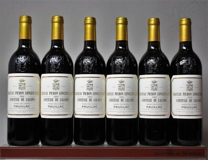 6 bouteilles CHÂTEAU PICHON COMTESSE de LALANDE...
