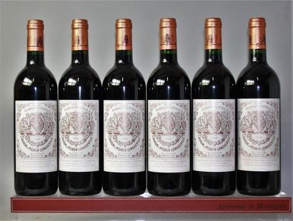 6 bouteilles CHÂTEAU PICHON BARON LONGUEVILLE...