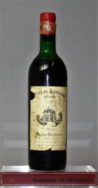 LOT DE 5 VINS ROUGES DE BORDEAUX DIVERS :
-...
