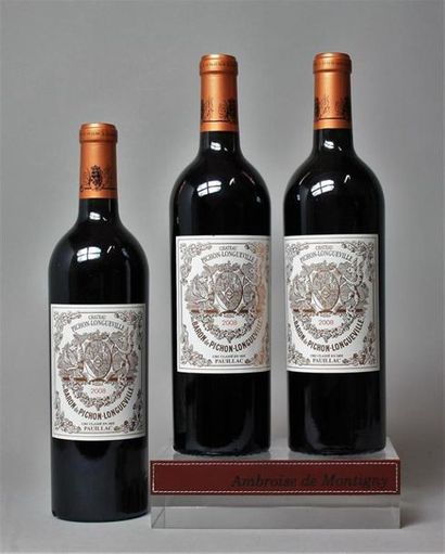 3 bouteilles CHÂTEAU PICHON BARON LONGUEVILLE...