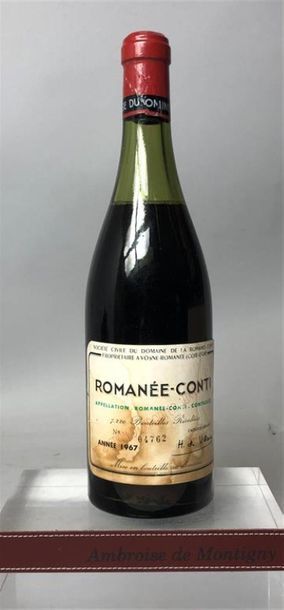 1 bouteille LA ROMANEE CONTI Grand cru 1967...