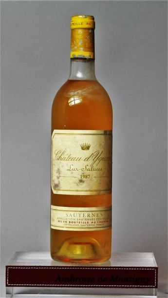 1 bouteille CHÂTEAU D'YQUEM - 1er GC supérieur...