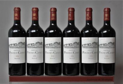 6 bouteilles CHÂTEAU PONTET CANET - 5é GCC...
