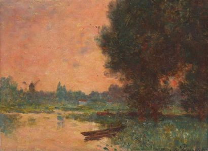 Ferdinand du PUIGAUDEAU (1864-1930).
Paysage...
