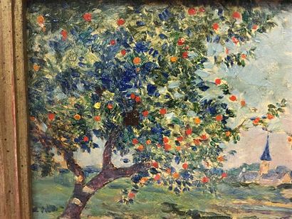 Ferdinand du PUIGAUDEAU (1864-1930).
Le pommier...