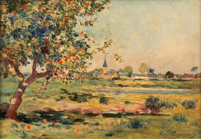 Ferdinand du PUIGAUDEAU (1864-1930).
Le pommier...