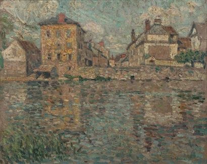 Henri LE SIDANER (1862-1939).
Maison au soleil...