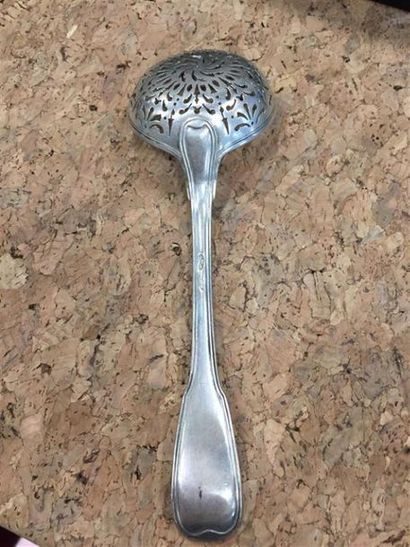 CUILLÈRE À SUCRE en argent (950/1000e), modèle...