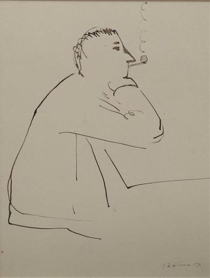 Roger de LA FRESNAYE (1885-1925).
Le fumeur...