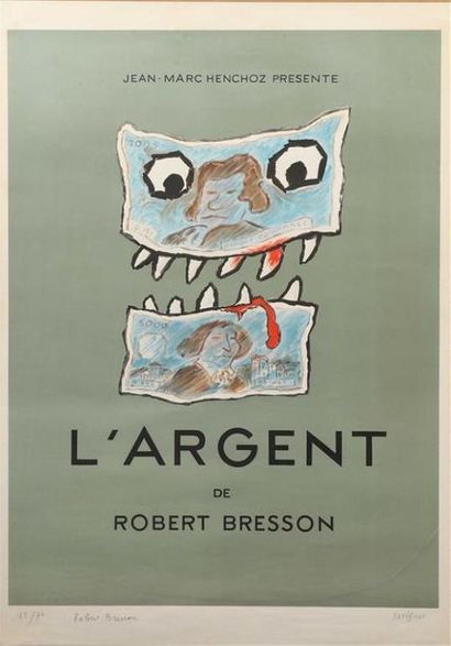 SAVIGNAC Raymond (1907-2002).
L'argent, film...
