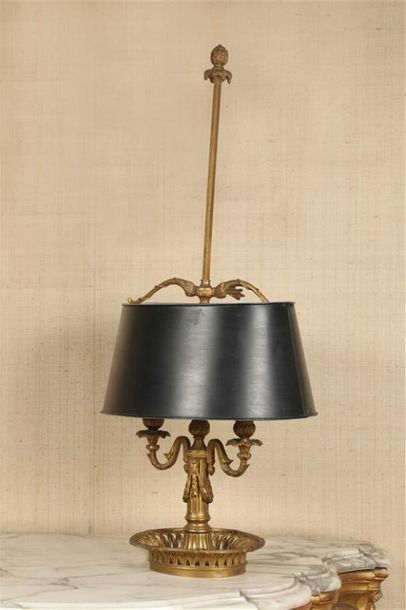 LAMPE BOUILLOTTE à deux bras de lumière en...