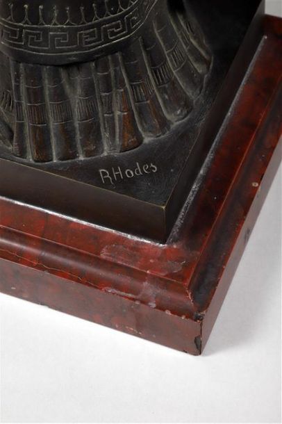 d'après Francisque DURET (1894-1865).
Tragédie.
Bronze...