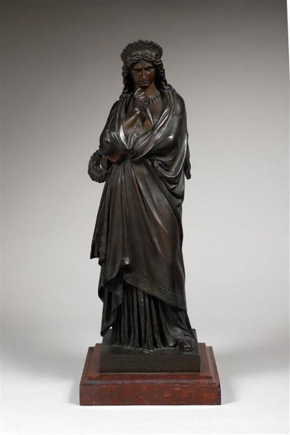 d'après Francisque DURET (1894-1865).
Tragédie.
Bronze...