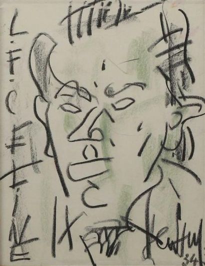 GEN PAUL (1895-1975).
Portrait de Céline,...