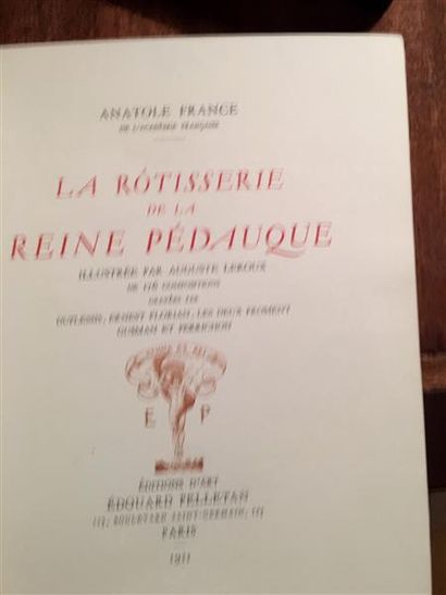 LEROUX. FRANCE (Anatole). La rôtisserie de...
