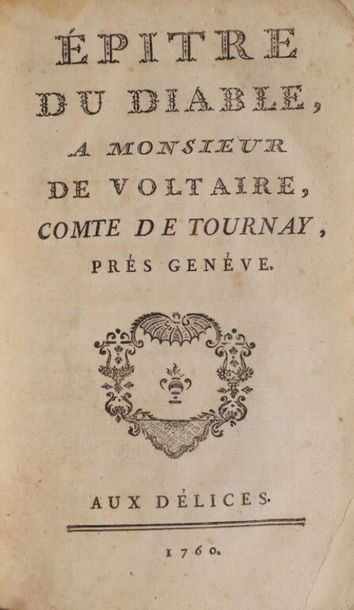 [VOLTAIRE]. Recueil de pièces intéressantes....