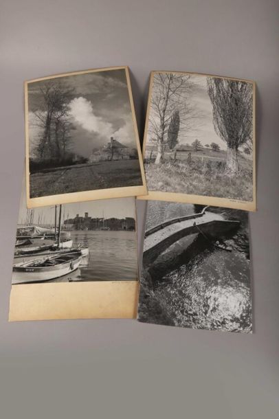 André DURAND.
Études paysagères, c. 1930-1950.
Marines....