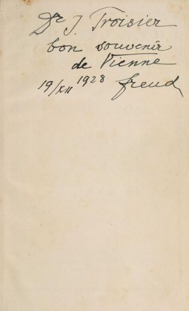 FREUD (Sigmund). Vorlesungen zur Einführung...
