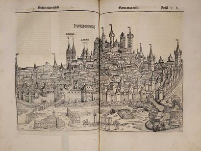 [Incunable]. SCHEDEL (Hartmann). [Liber chronicarum]....