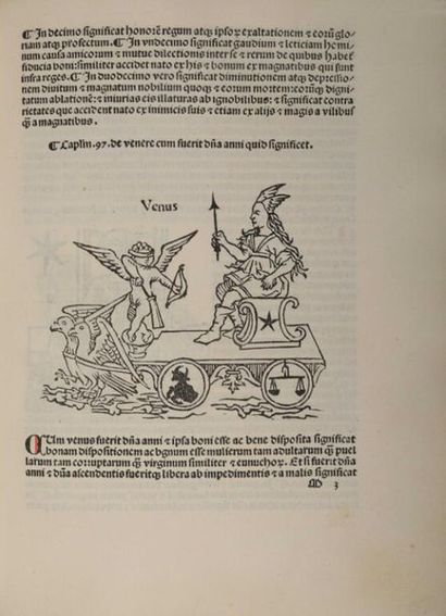 [Incunable]. GUIDO BONATTI. Guido Bonatus...