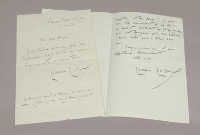 ROLLAND (Romain). Correspondance adressée...