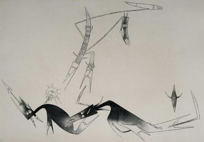 LAM. CHAR (René). Contre une maison sèche....