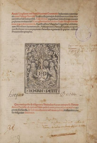[Incunable]. VIRGILE. Aeneis Vergiliana cum...