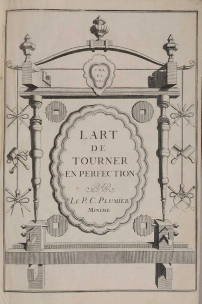 PLUMIER (Charles). L'art de tourner, ou de...