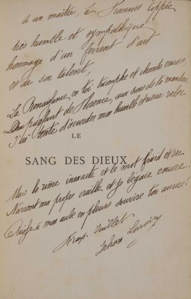 LORRAIN (Jean). Le sang des dieux. Paris,...