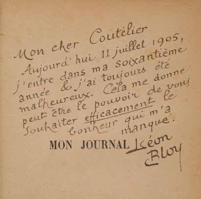 BLOY (Léon). Le mendiant ingrat (Journal...