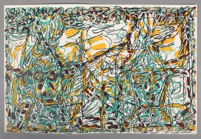RIOPELLE. AUSTER (Paul). Unearth. Paris,...
