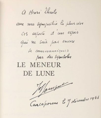 CAMBEROQUE. BOUSQUET (Joë). Le meneur de...