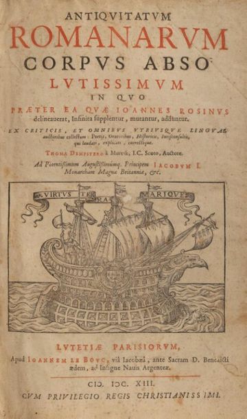 ROSINUS (Joannes). Antiquitatum Romanarum...