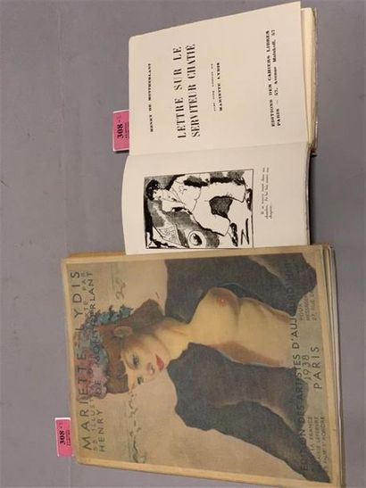 * [LYDIS]. MONTHERLANT (Henri de). Mariette...