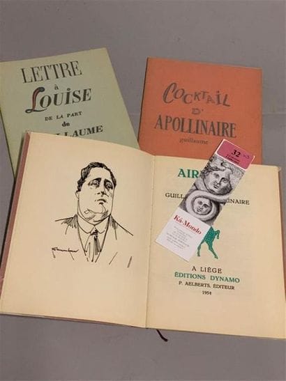 * APOLLINAIRE (Guillaume). Ensemble de 3...