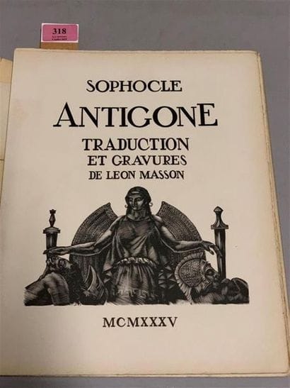* MASSON. SOPHOCLE. Antigone. Marseilles,...
