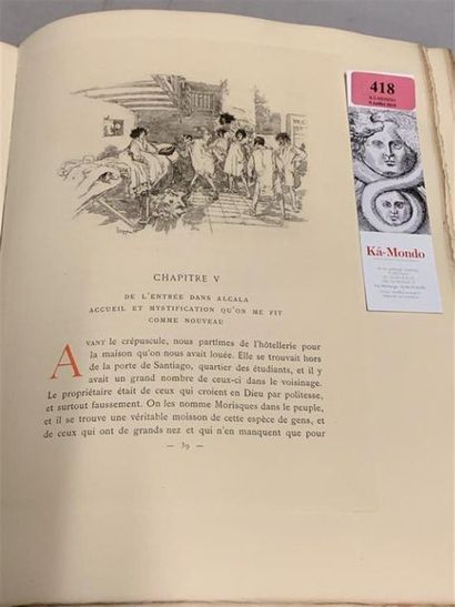 * VIERGE. QUEVEDO (Francisco de). Pablo de...