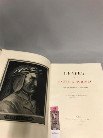 * DORÉ. DANTE. L'enfer.
Hachette, 1862
In-folio,...