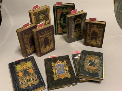 * Ensemble de 8 titres en 10 volumes in-12...