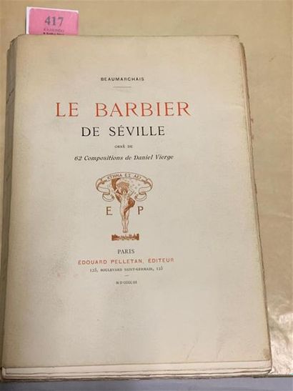 * VIERGE. BEAUMARCHAIS. Le barbier de Séville
Pelletan,...