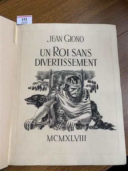 DECARIS .GIONO (Jean). Un roi sans divertissement....